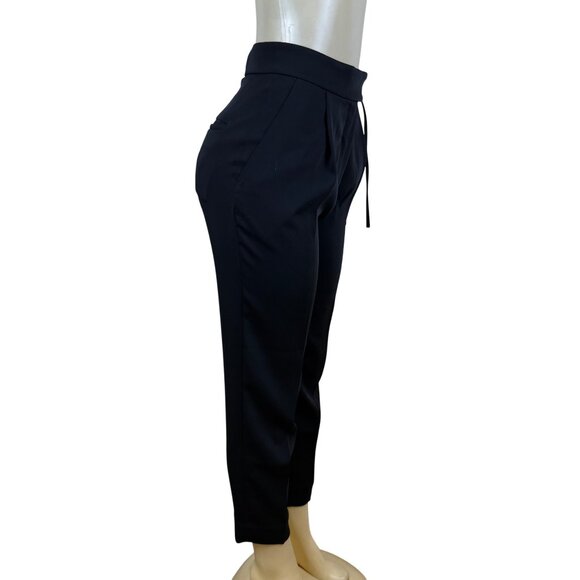 COS Womens Black Polyester Tapered High Waist Pants Side Zip Tailored Fit Sz 2 - Picture 3 of 12